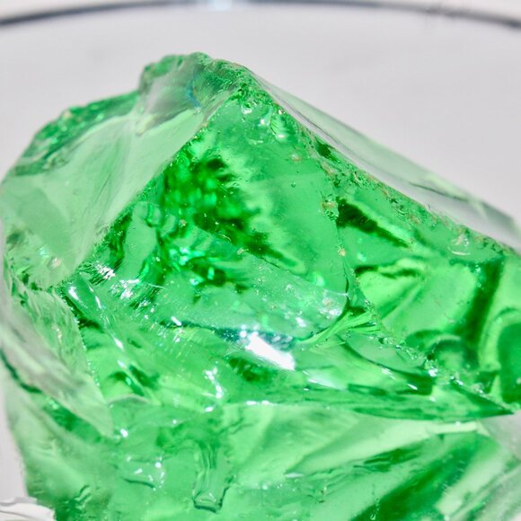 Green Obsidian Slag Glass Mexico Raw Natural Rough Crystal Mineral Rock 6 Oz. - Picture 1 of 12
